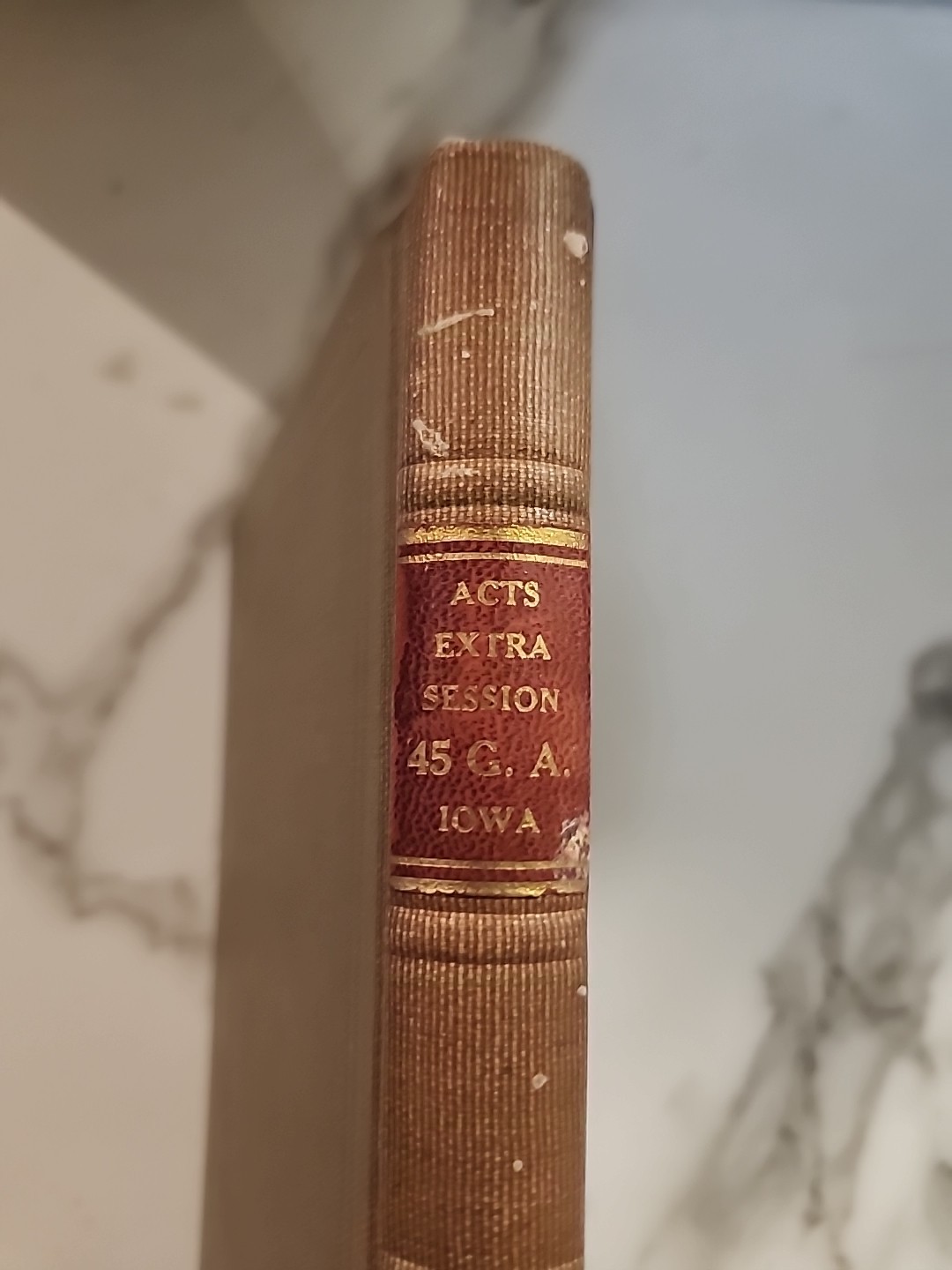 Acts of Session 45 G, A Iowa 1933-4 Hardcover Vintage Acts And Joint Resolutions