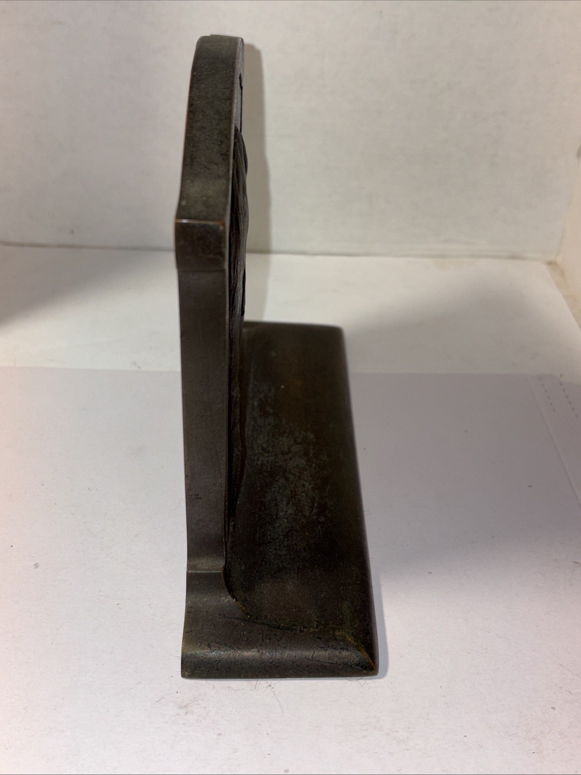 Vintage Theodore Roosevelt Bronze Book End 7” X 5.75” X 2.25”, 4lbs 11oz