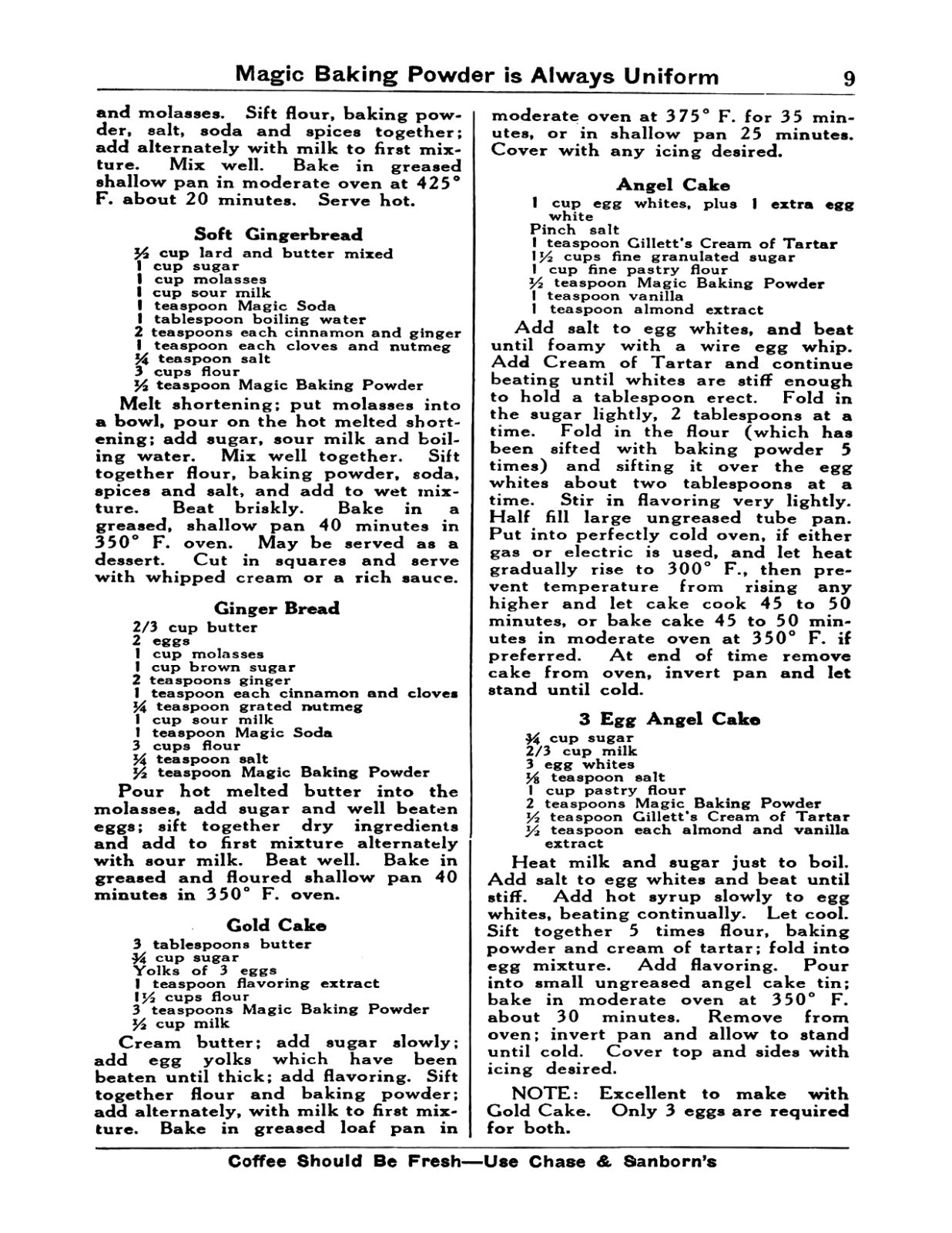 1930 The Magic Cook Book 50 Pages