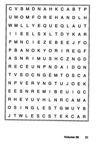 KAPPA Super Saver LARGE PRINT Word Search Puzzle Pack-Set of 9 Carry-Along
