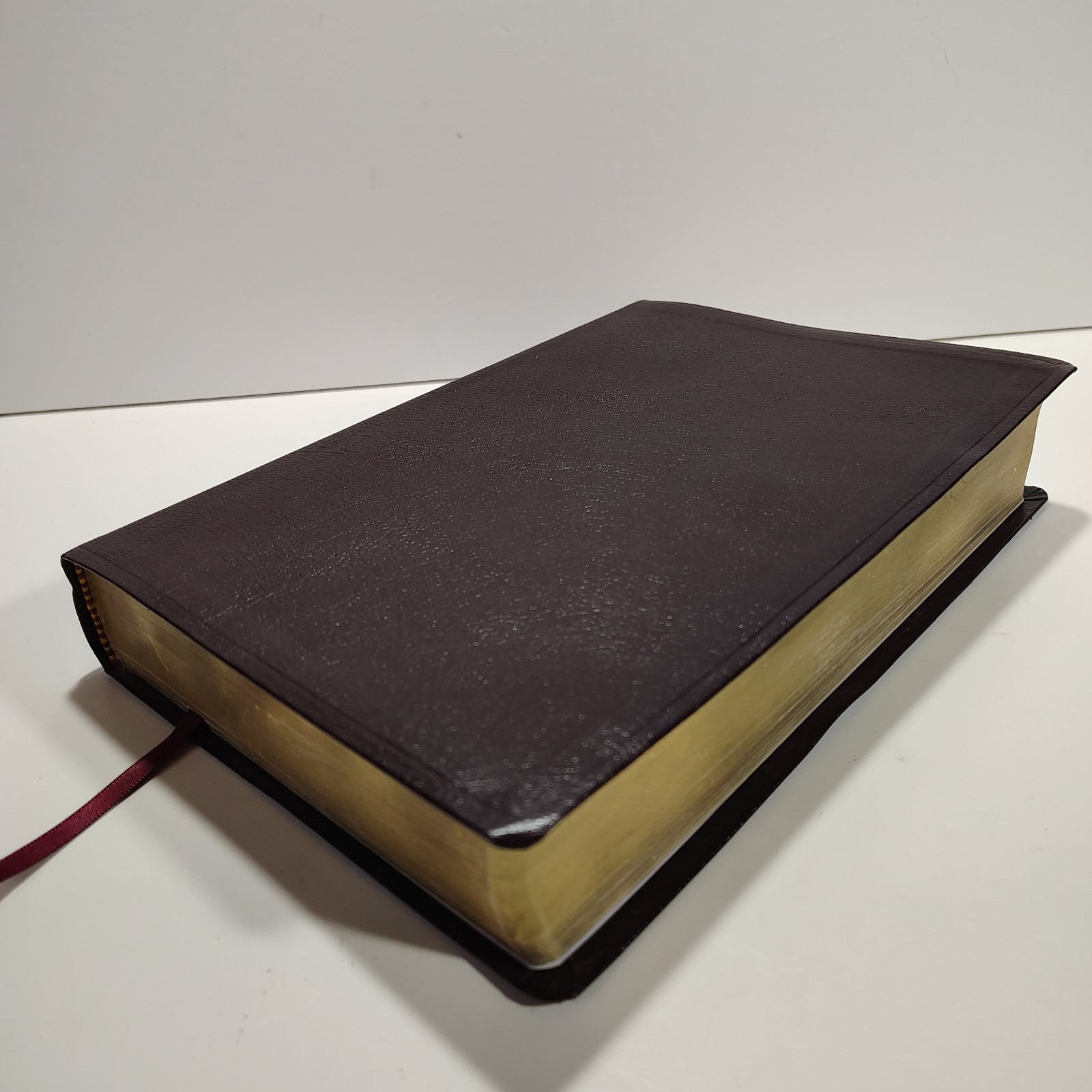 Amplified Holy Bible Large Print Brown Leather Zondervan Red Letter Ribbon…