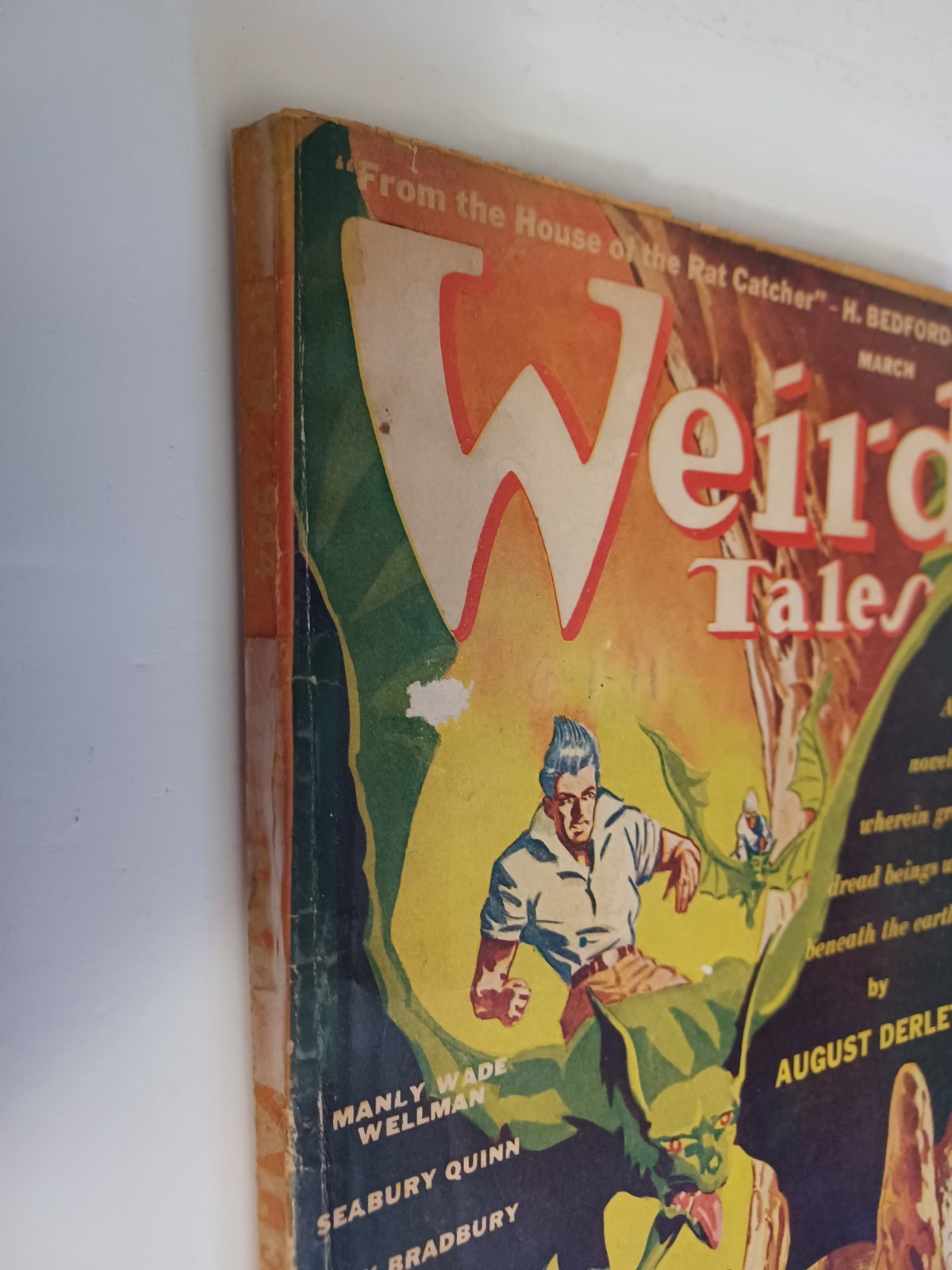 Weird Tales March 1944 Vol. 47 #4 – Ray Bradbury – Derleth – GD/VG