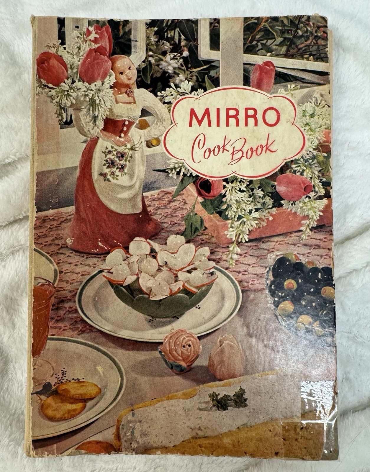 Mirro Cookbook Spiral Hardcover Vintage Cook Book Antique 1947