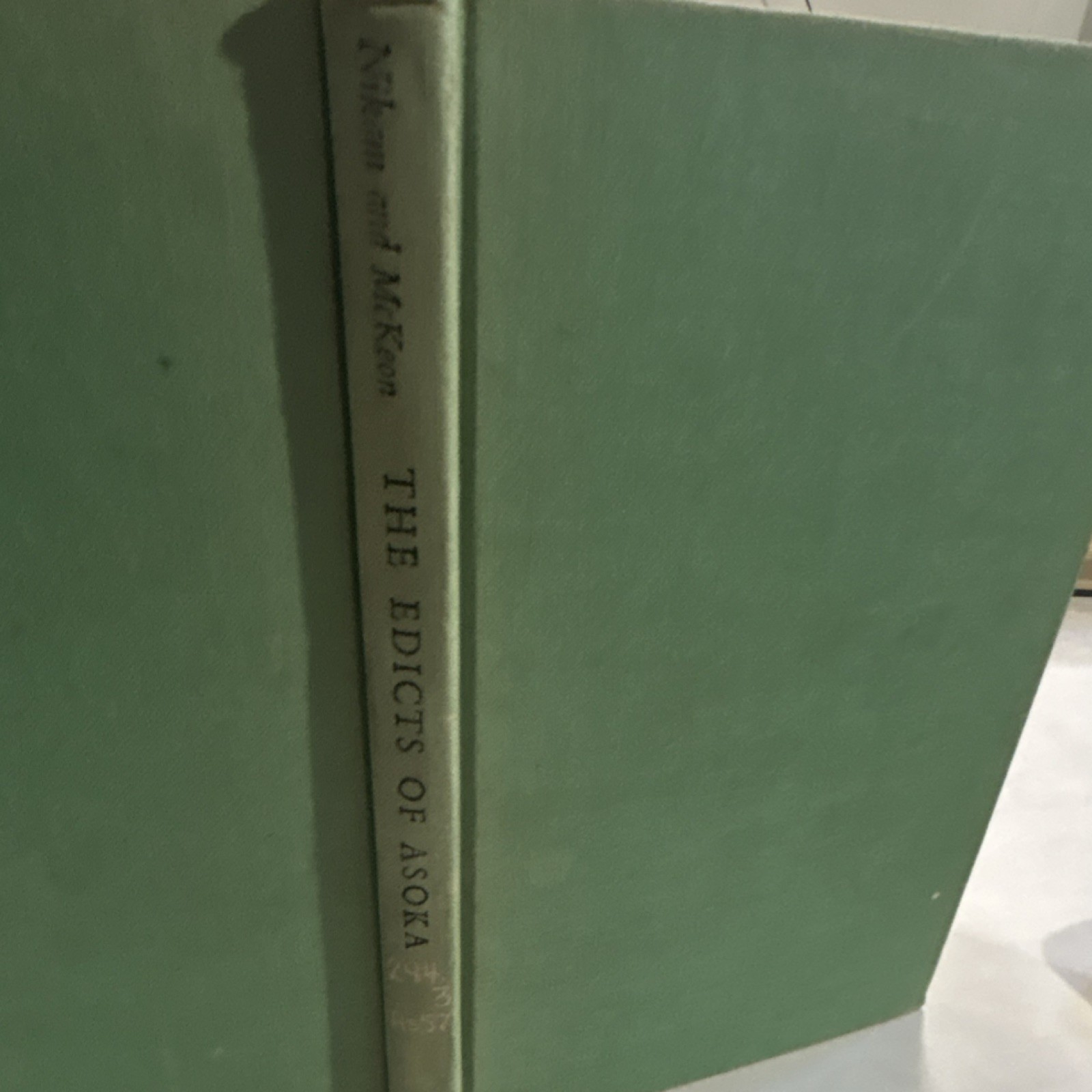 The Edicts of Asoka N. A. Nikam Richard McKeon Univ Chicago 1959 Hardcover Ex-L…