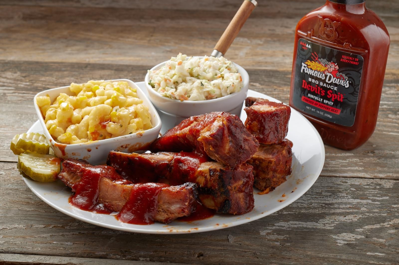 Famous Dave’s – 1 pck, Devil’s Spit BBQ Sauce (19 oz.) 19 Ounce (Pack of 1)