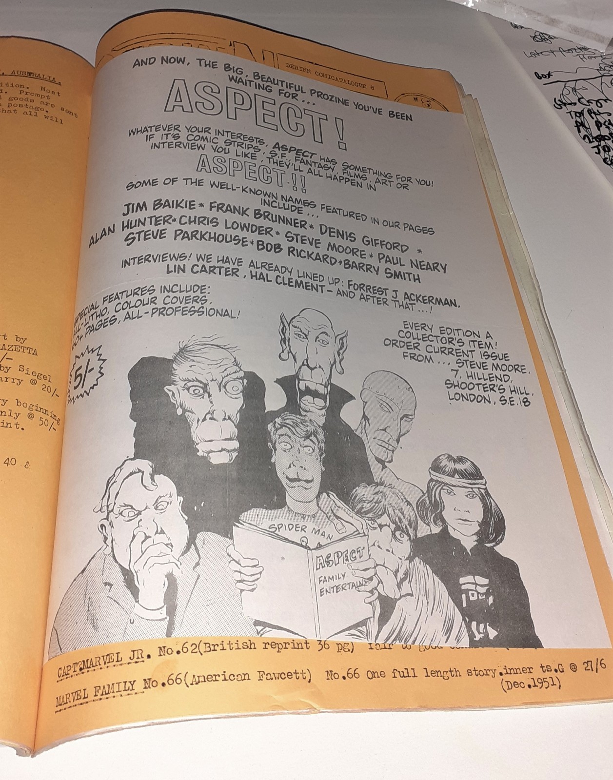 FANTASY ADVERTISER no.32 fanzine UK 1970 ALAN MOORE Scientology Hawkman Cyclops