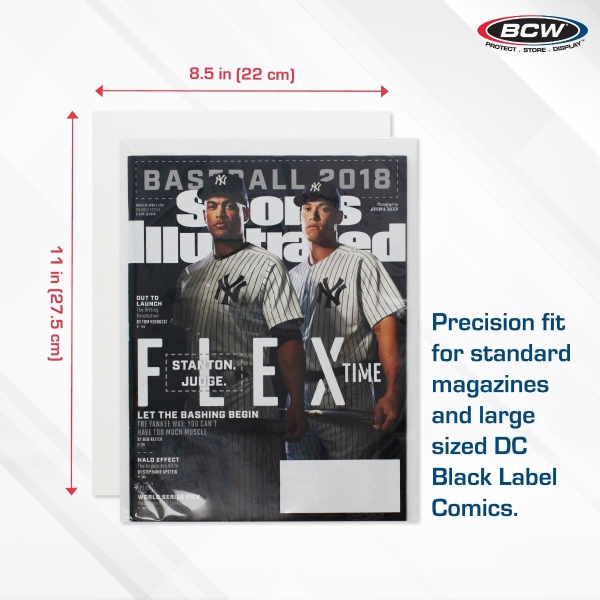 10 BCW 8.5″ x 11″ Magazine Size Backing Boards Storage White Backer 24pt 8-1/2