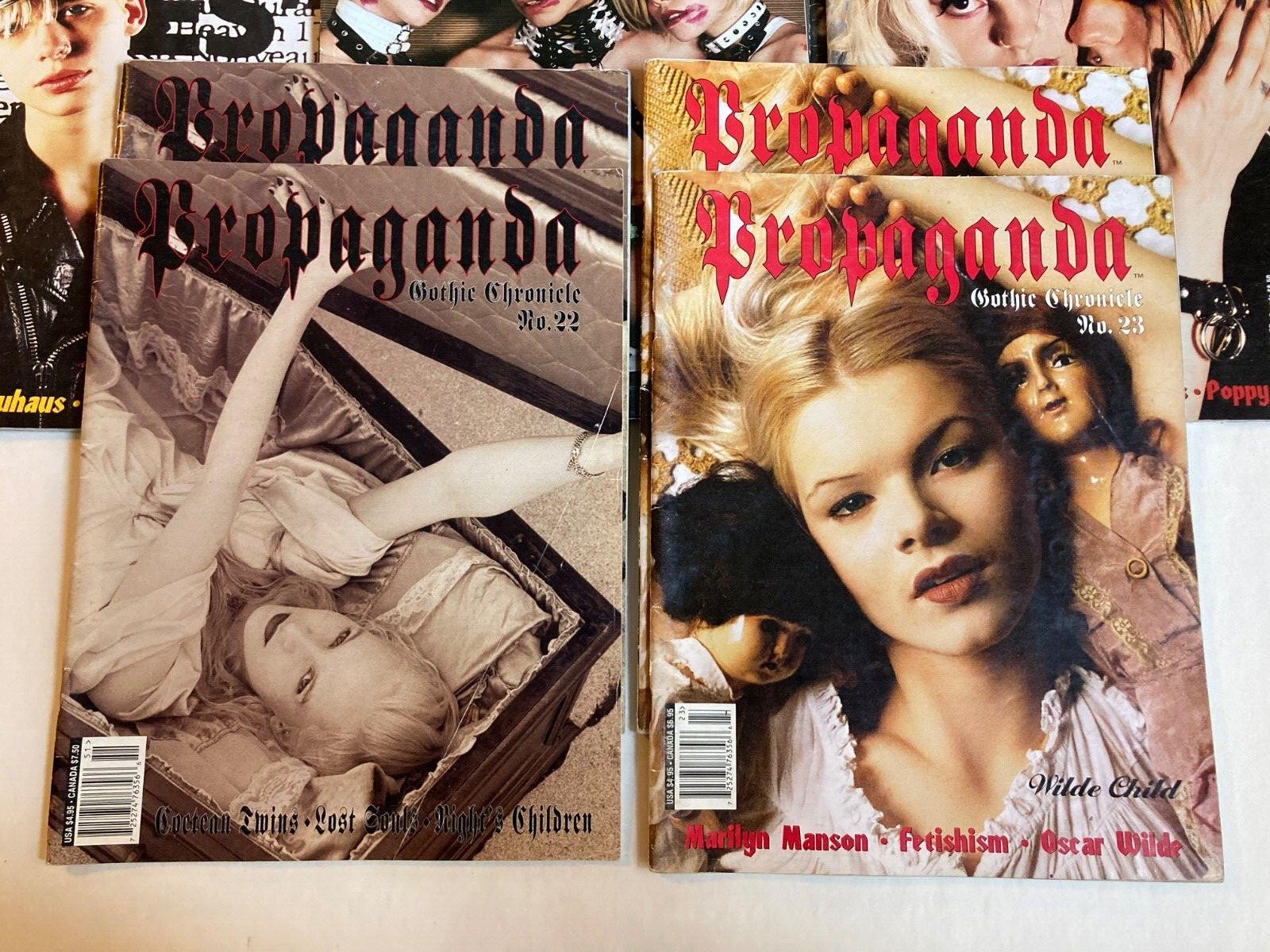 Propaganda, 13 magazines, various issues from 1992 to 2002