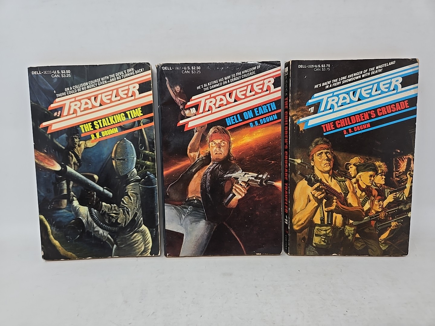 11 books MEN’S PAPERBACK ADVENTURE SERIES OF THE 1980s Post-Apocalypse WW3 Serie