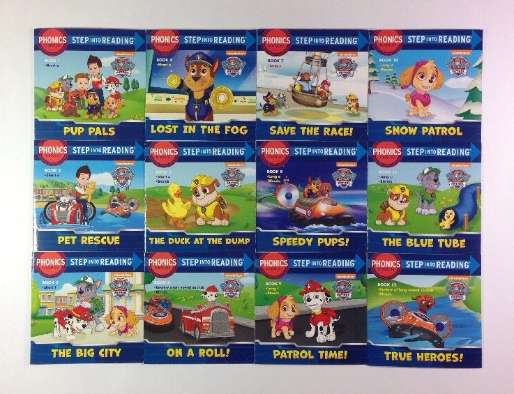 Paw Patrol Phonics Childrens Step Reading Books Beginning Readers Lot 12