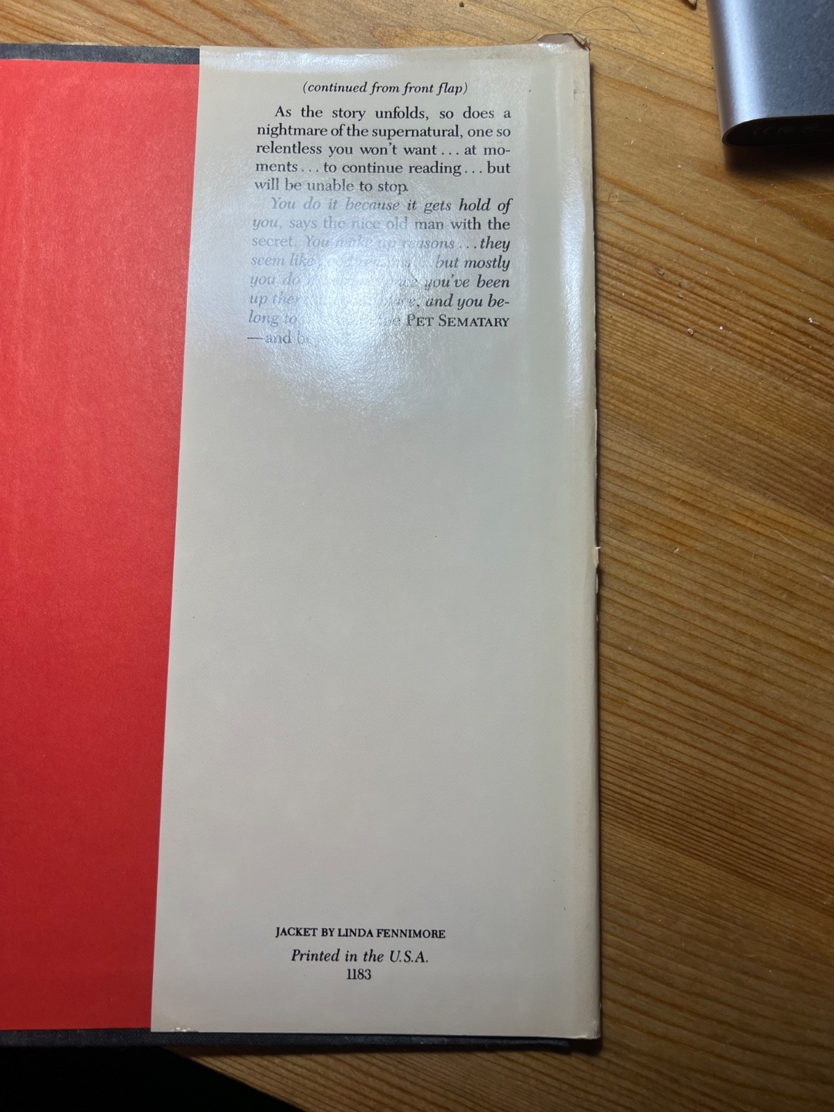 Stephen King Pet Sematary 1983 Doubleday First Edition HC DJ