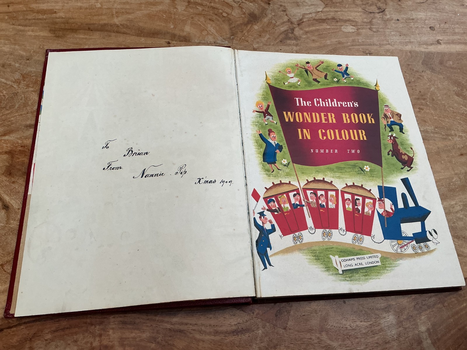 The Children’s Wonder Book in Colour No2 1948 Odhams Press Limited Hardback .