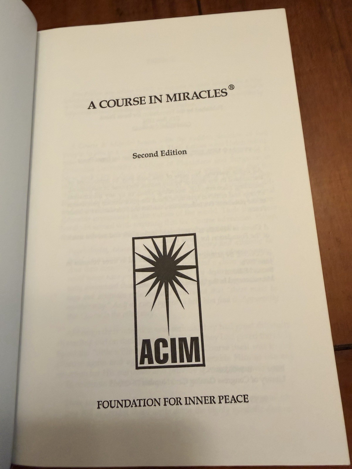 A Course in Miracles 5 Book Lot Hardcover Text Workbook Manual Glossary Index