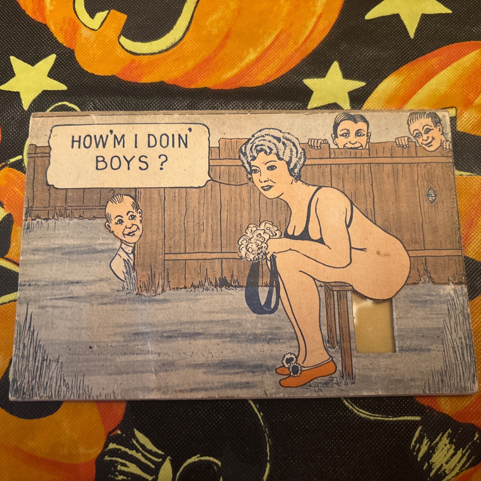 Scatology, Novelty Movable Card / COME UP AND SEME SOMETIME Movable Sand Card