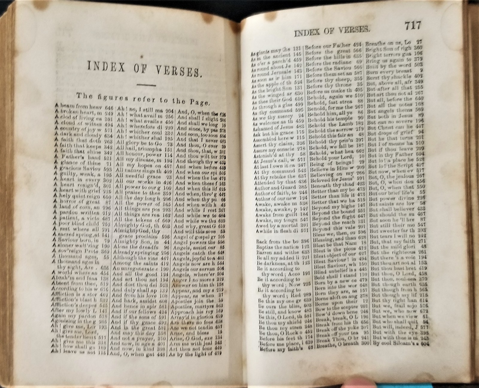 1856 antique LEATHER METHODIST HYMNS bible 736 pages bible christian prayer