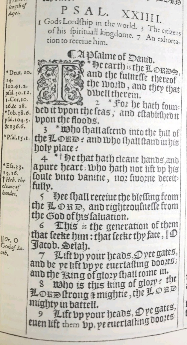 1611 King James Bible 1st Edition Facsimile AND Original Page Leaf 1600s 1st Chr