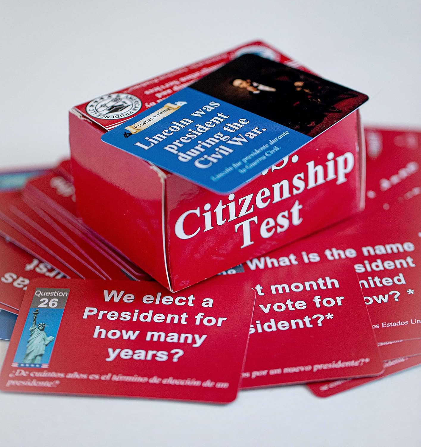 US Citizenship Flash Cards 2025 to Study for the Naturalization Test Includes Ci