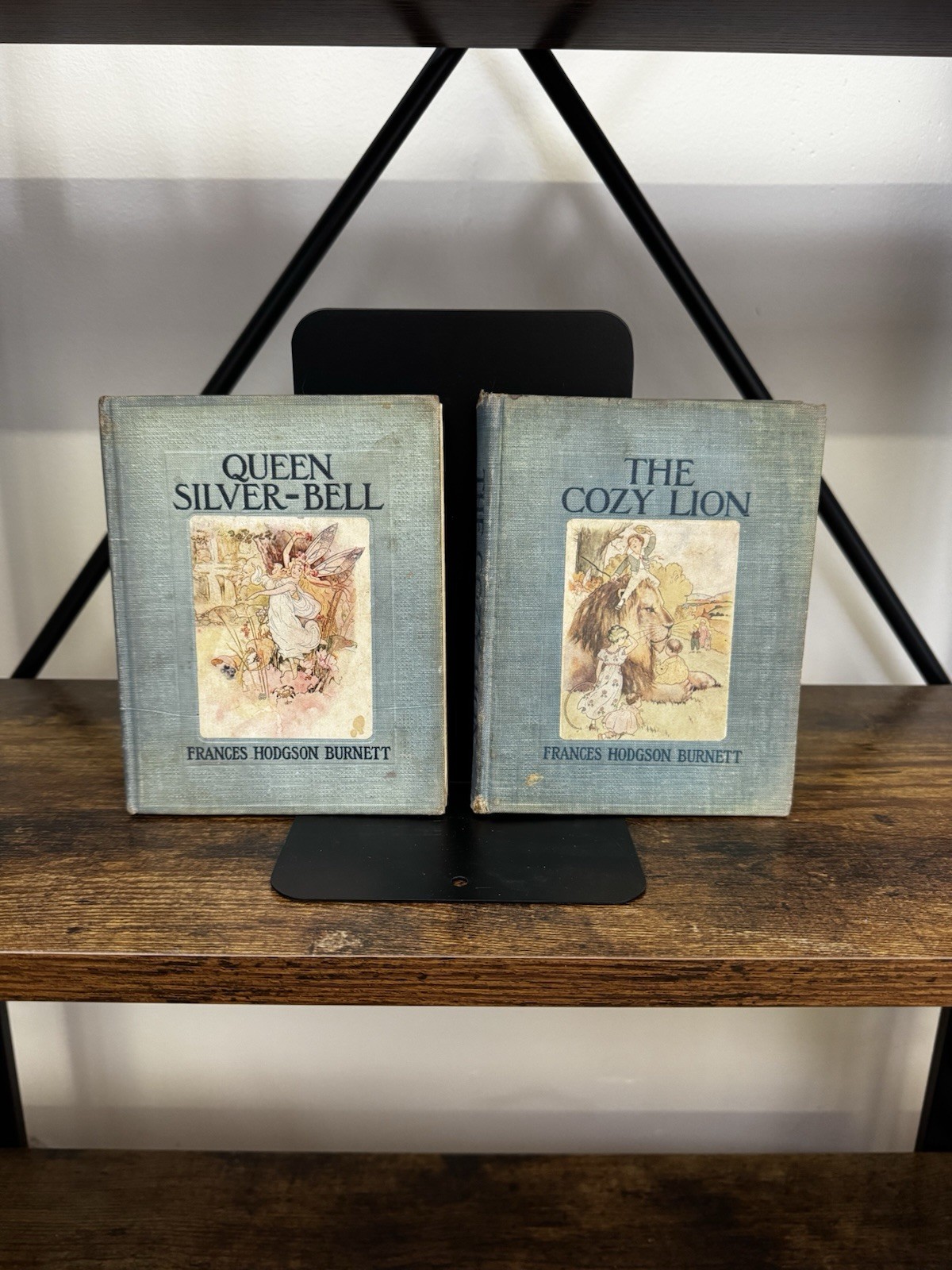 Frances Hodgson Burnett 1907 Illustrated Queen Silver Bell Cozy Lion HC Vtg Book
