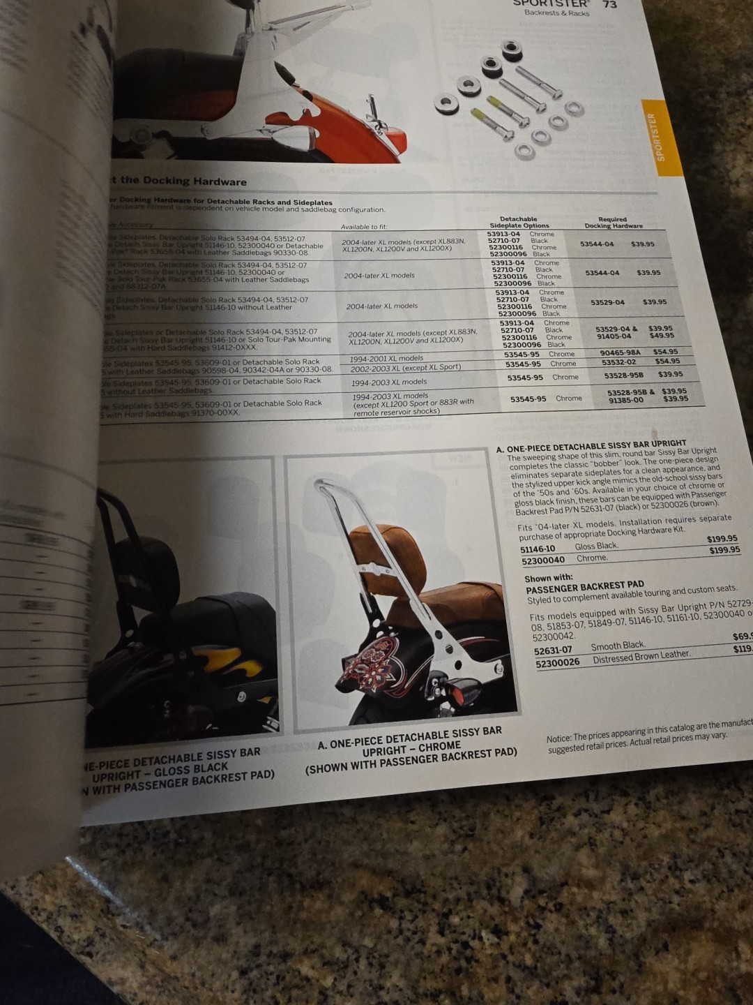2013 Harley Davidson Genuine Motor Parts & Accessories Catalog Book 880 pages
