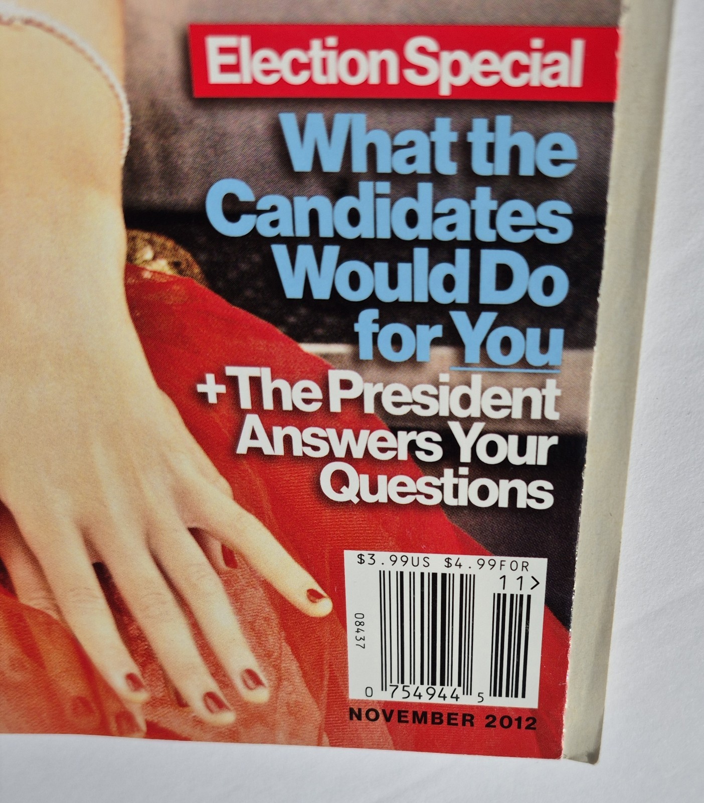 Glamour Magazine November 2012 Taylor Swift No Label Newsstand Red Lips VG+
