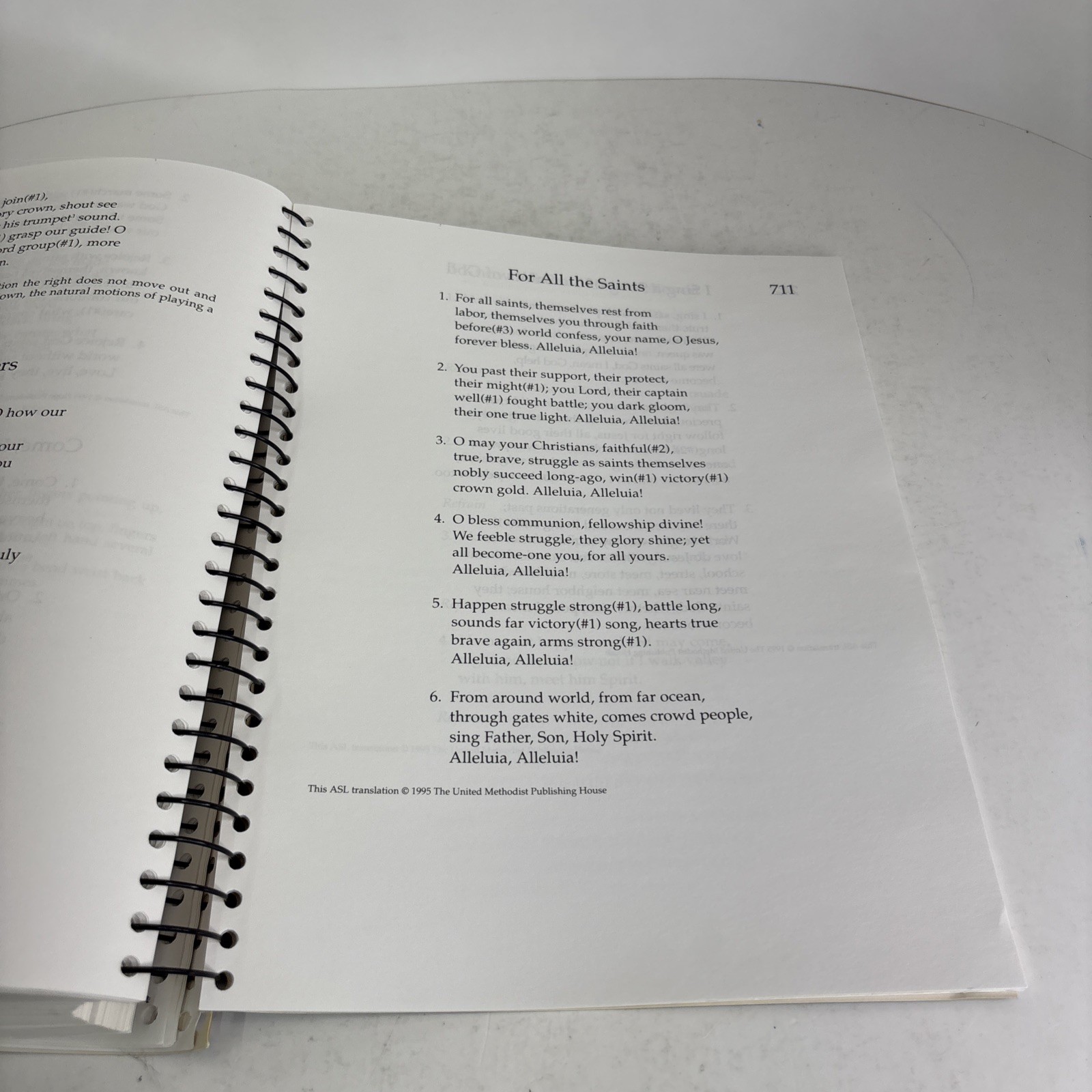 Hymns for Signing American Sign Language Spiral Bound Hymnal