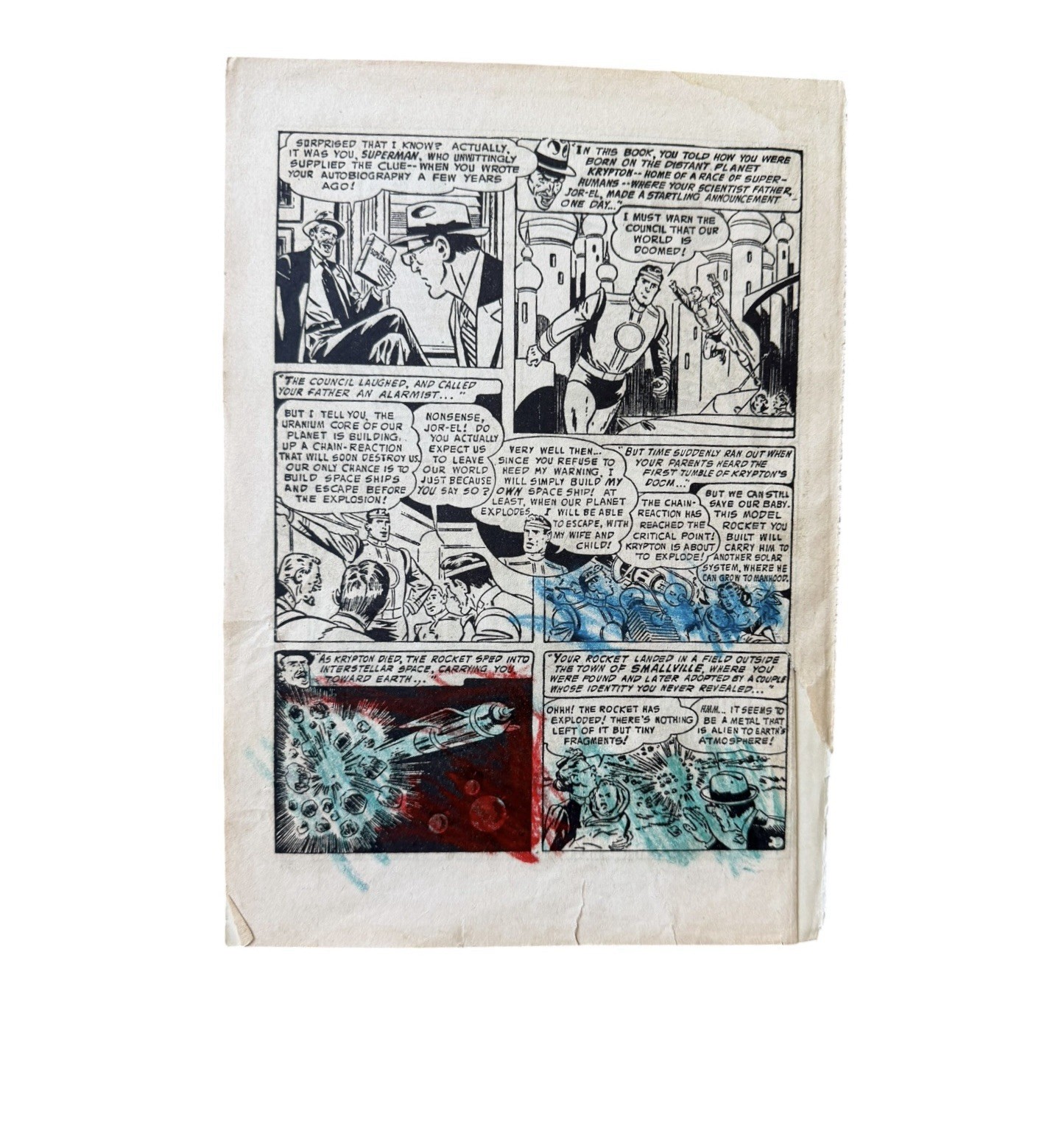 Vintage 1957–58 Superman Adventure Book Annual Atlas Publishing UK 160 Pages