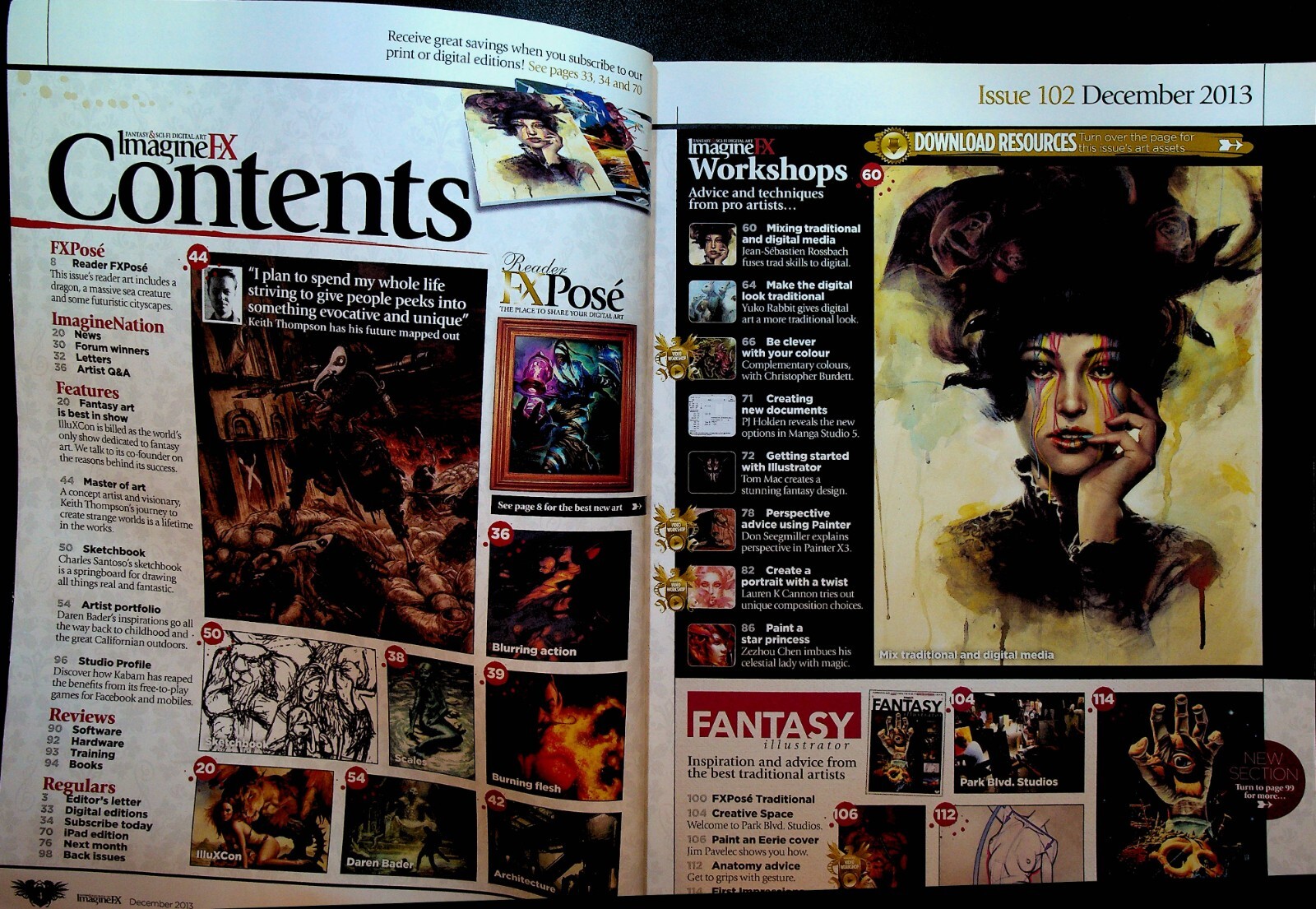 Imagine FX Magazine December 2013 #102 Daren Bader Michael Whelan