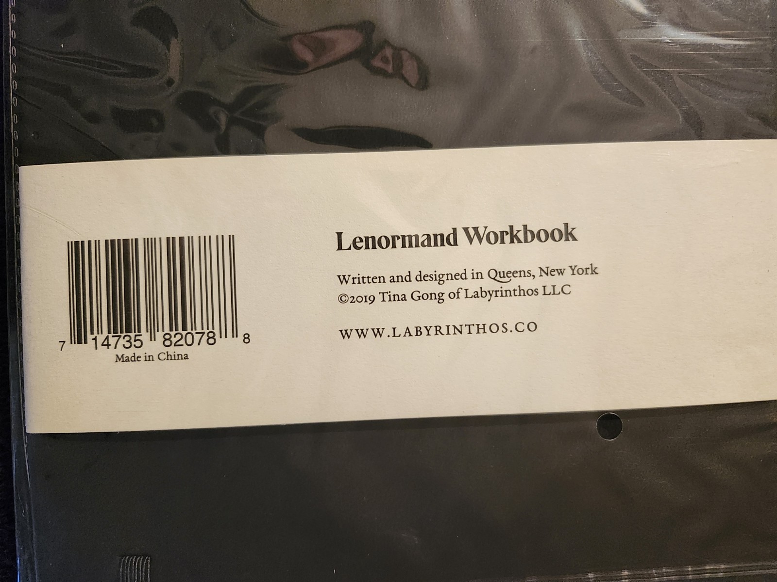 Lenormand Workbook Tina Gong Labyrinthos Gilt Edges Vegan Leather **SEALED
