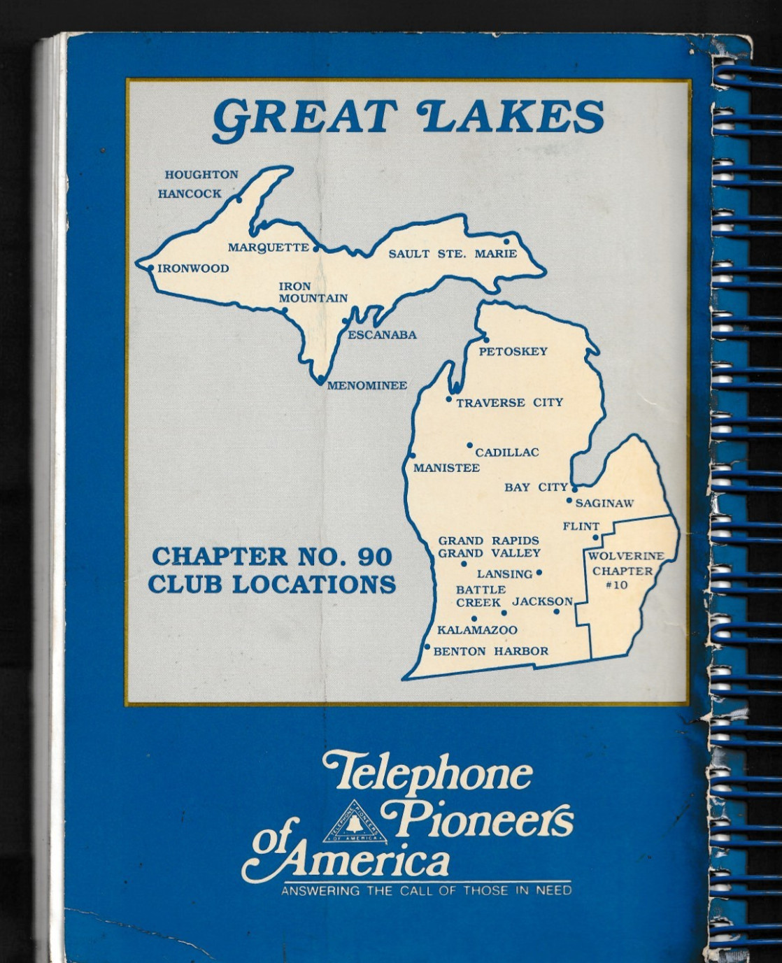 TELEPHONE PIONEERS OF AMERICA GREAT LAKES Chapter 90 COOKBOOK 1992 382 pages
