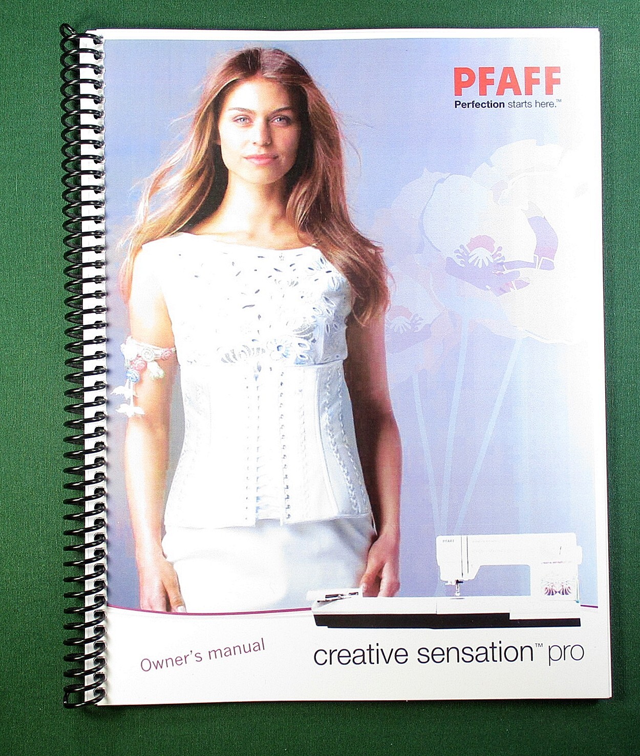 Pfaff Creative Sensation Pro Instruction Manual: 166 Color Pages & Clear Covers!