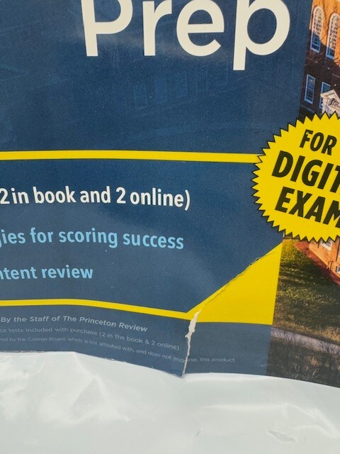 Princeton Review SAT Digital Prep 2025-4Practice Tests (2 in book/2 online)*Used