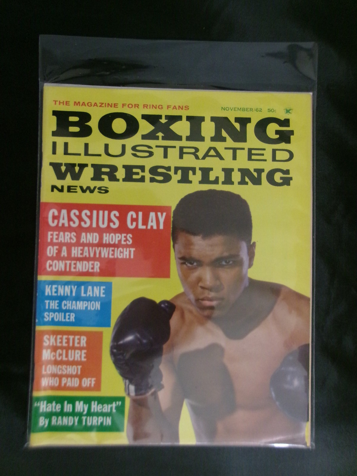 Boxing Illustrated Wrestling News Nov 1962 Cassius Clay Muhammad Ali Magazine