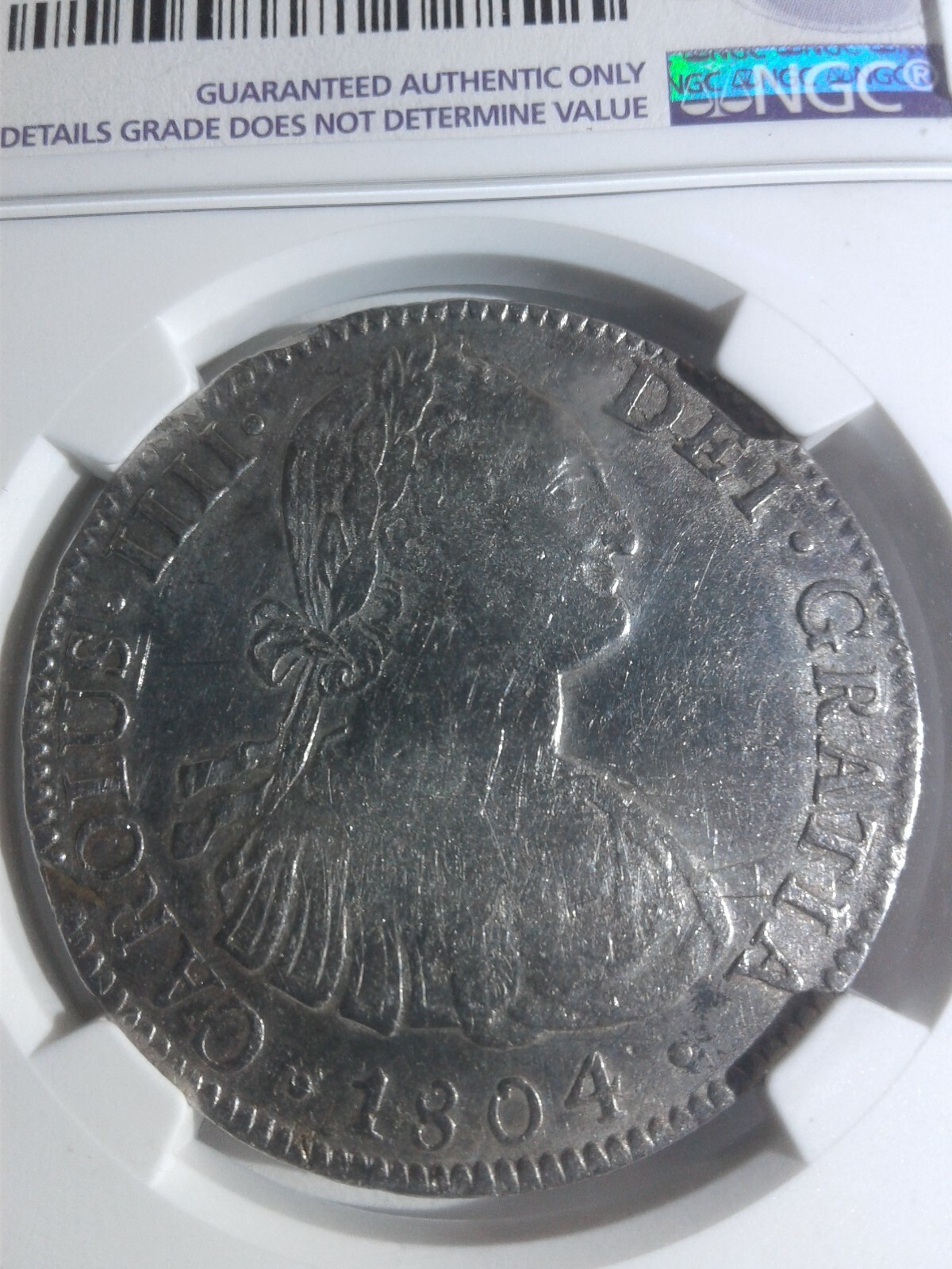 1804 8 Reales Mo TH Very Fine Details Mexico No Chopmarks G2U