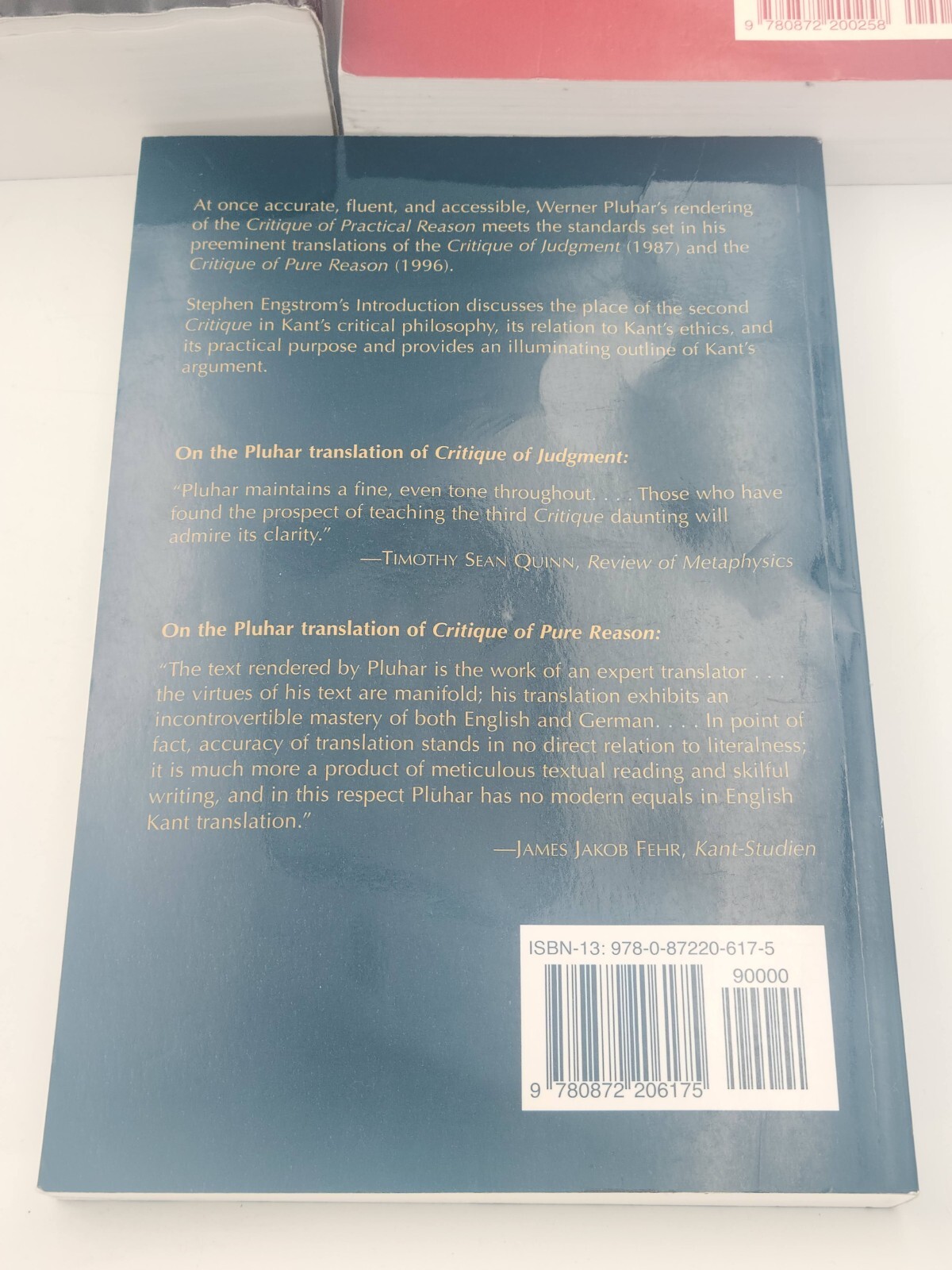 Three Critiques 3-volume Set Vol. 1 Critique of Pure Reason Vol. 2 Kant Immanuel