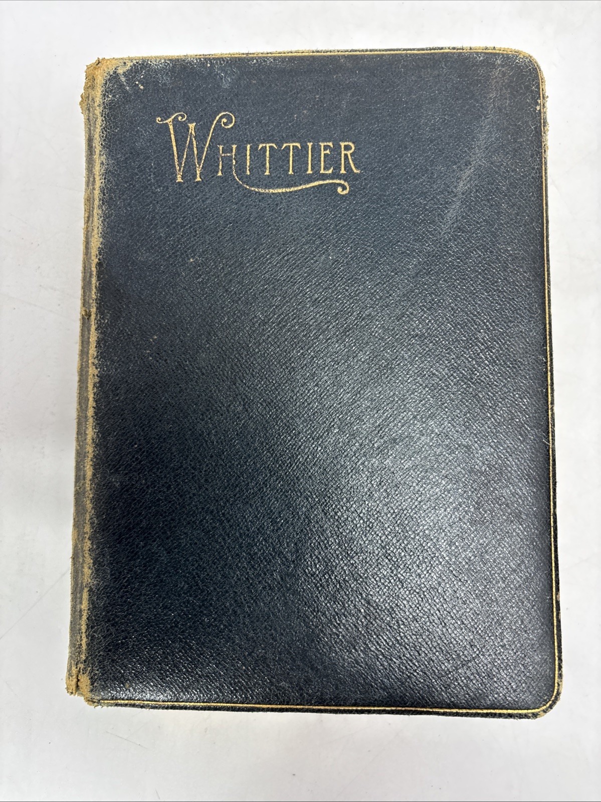 Distressed Old Faux Leather Poetry Books for Decoration. 16.5cm shelf space.
