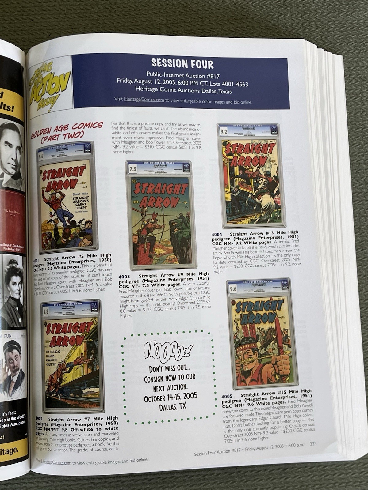 Heritage Comics Auctions August 2005 Signature Auction #817 Catalog, 588 pages