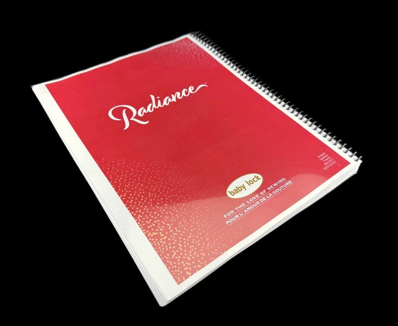 Baby Lock Radiance BLRA Bundle: Embroidery Design Guide & Instruction Manual