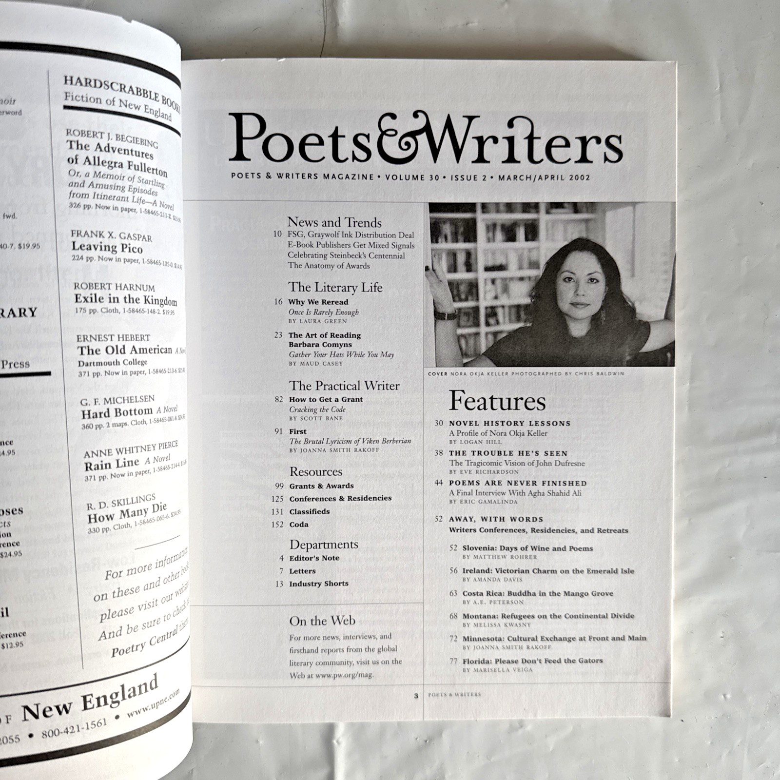 Poets & Writers Magazine March/April 2002 Nora Okja Keller Agha Shahid Ali