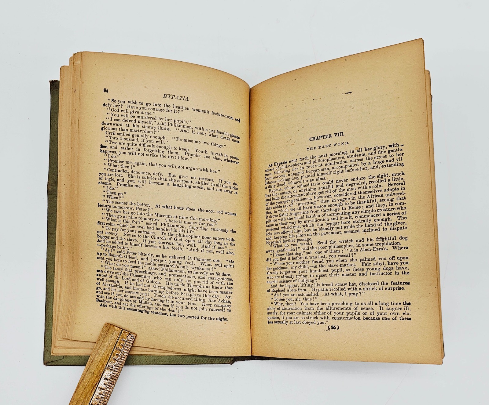 Hypatia Or New Foes With An Old Face by Kingsley Arlington Ed 1800s HC 359 pages