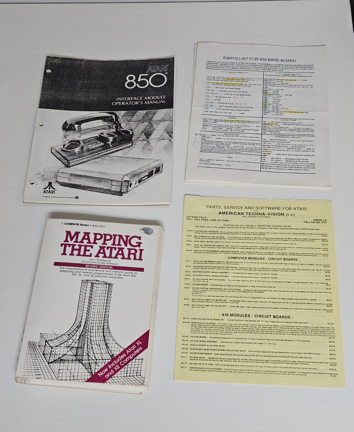 RARE Mapping the ATARI Revised Ed Includes XL and XE Computers Ian Chadwick 1985