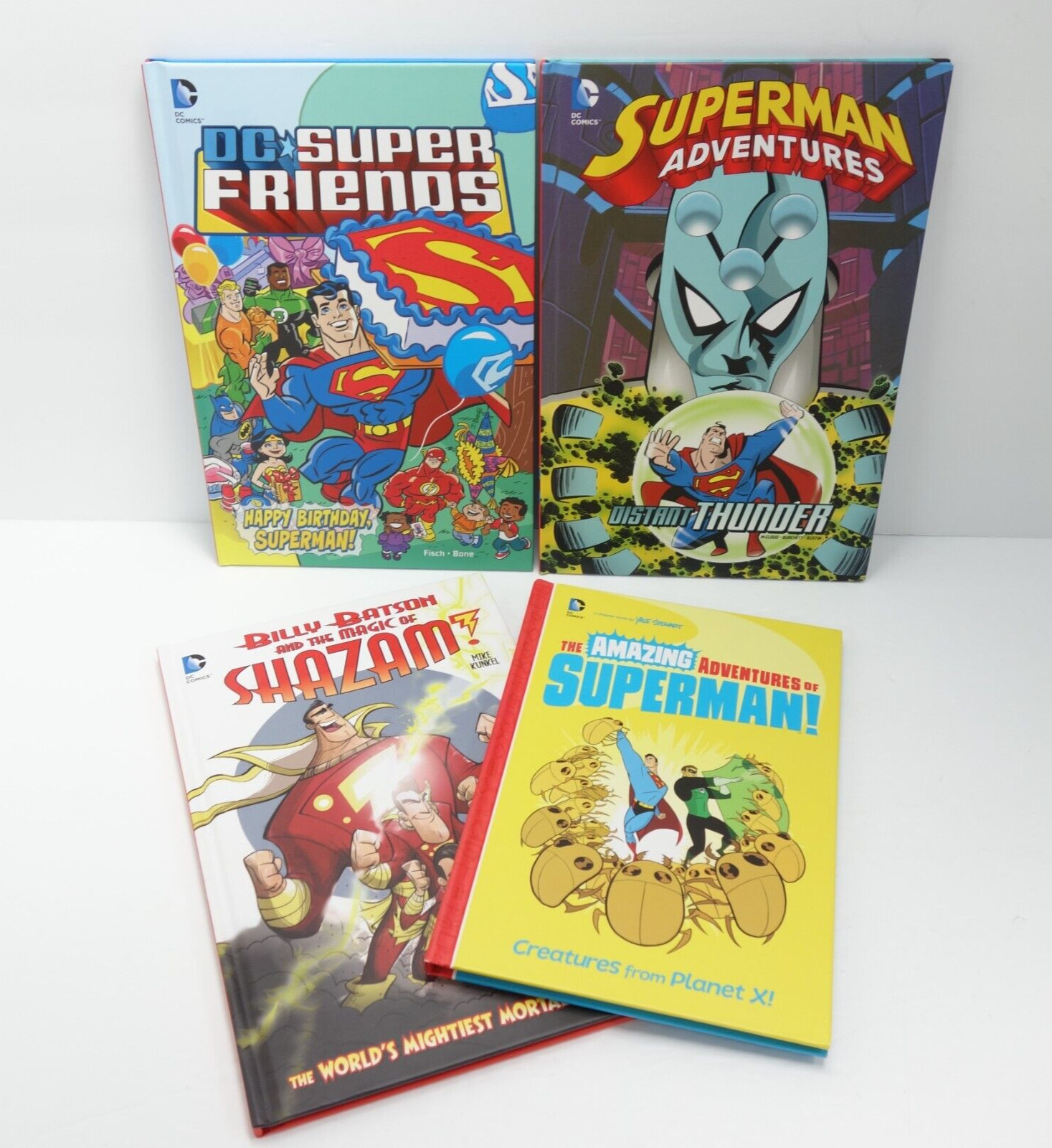 DC Comics Book Lot of 4 Superman Superhero Adventures Hardcover Storybook