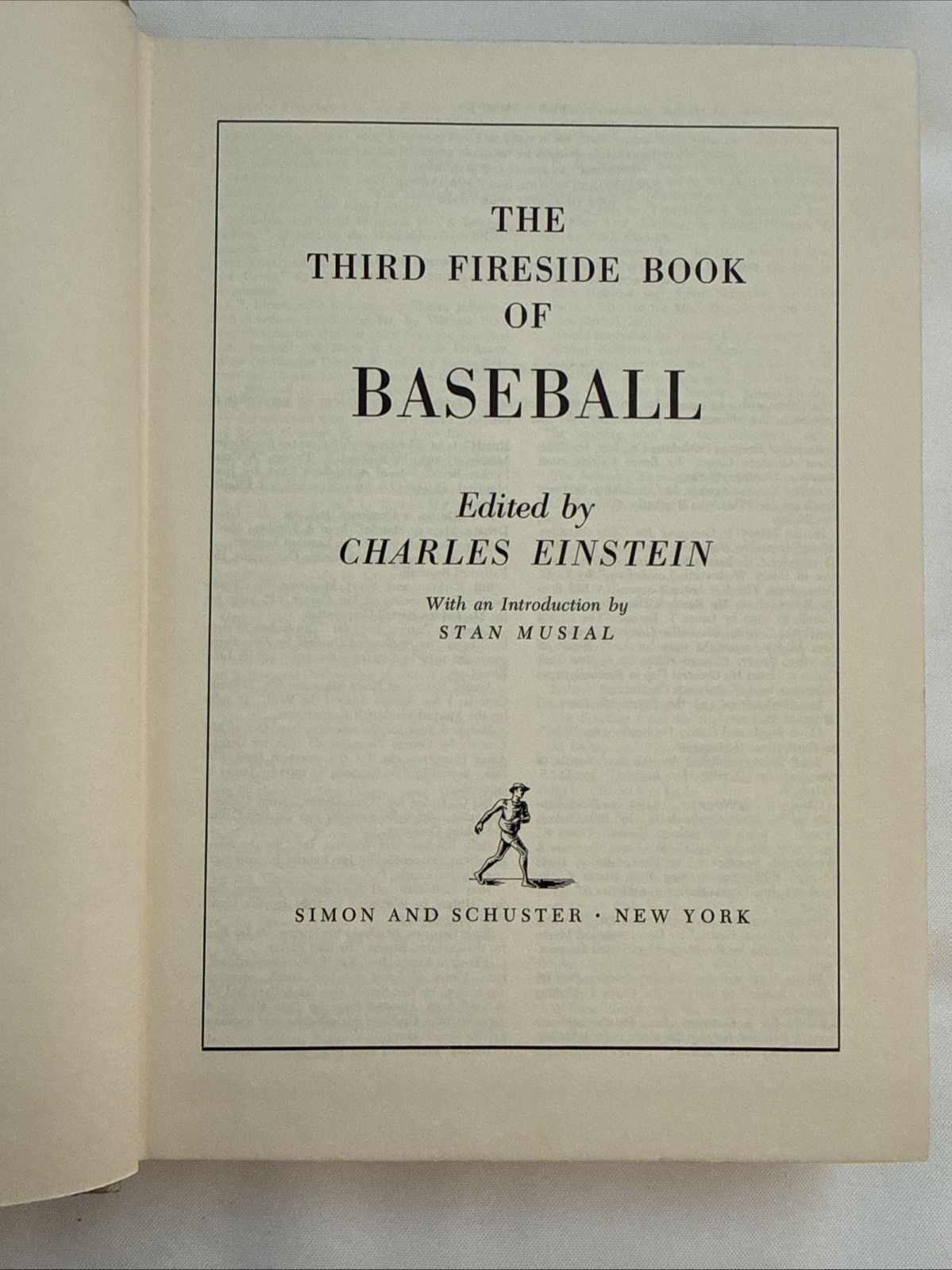 Vintage-Fireside Book of Baseball 4 Volumes-Edited by Charles Einstein-HC Books