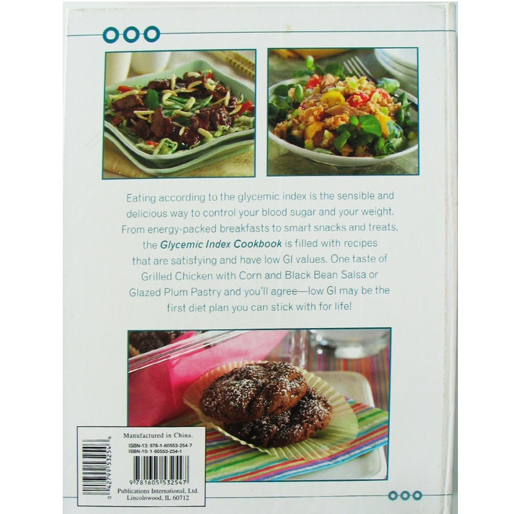 Glycemic Index Cookbook Delicious Low GI Recipes Control Blood Sugar Hard Cover