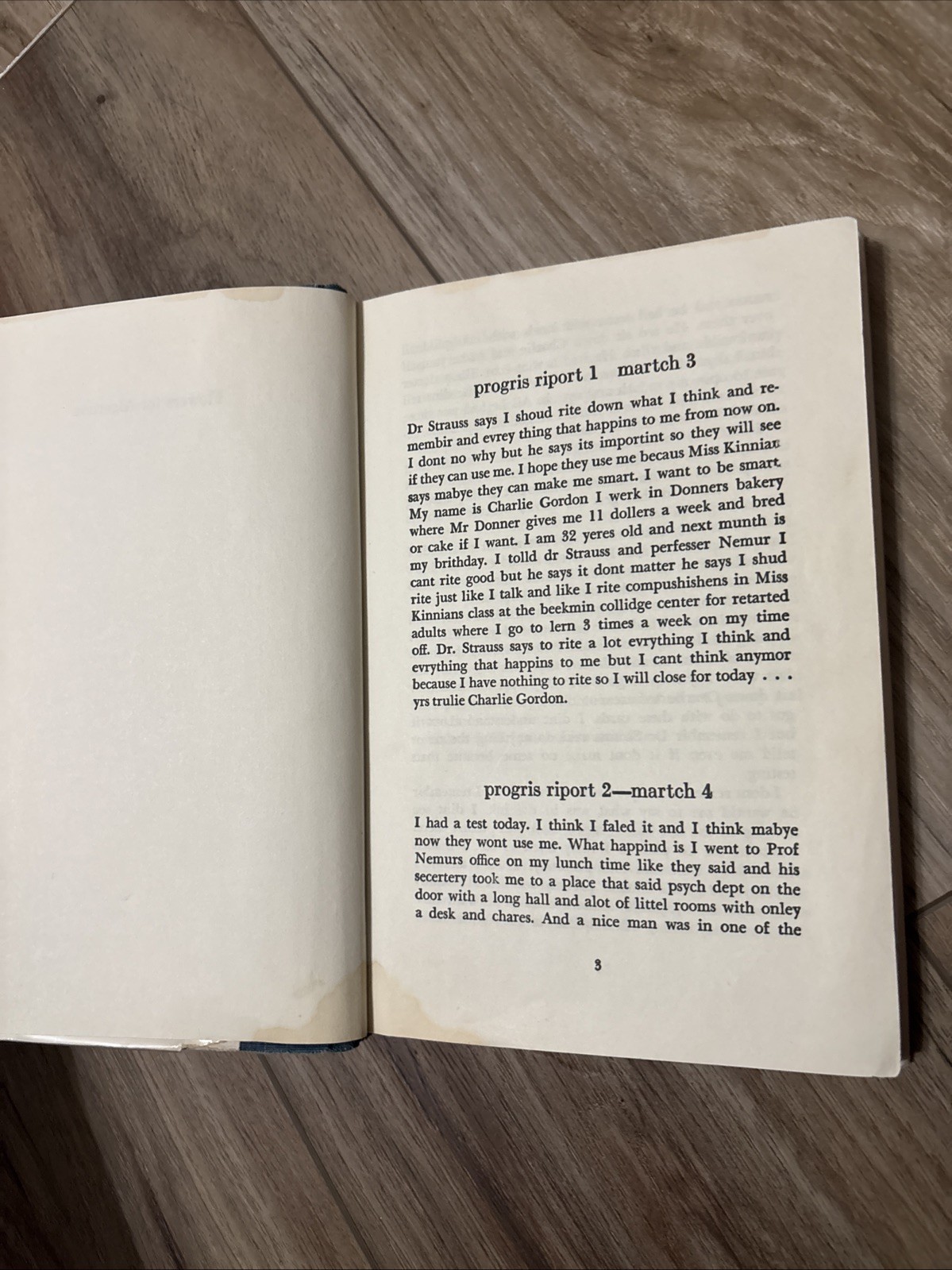 Flowers for Algernon — Daniel Keyes (1966, Hardcover) Ex Library Book