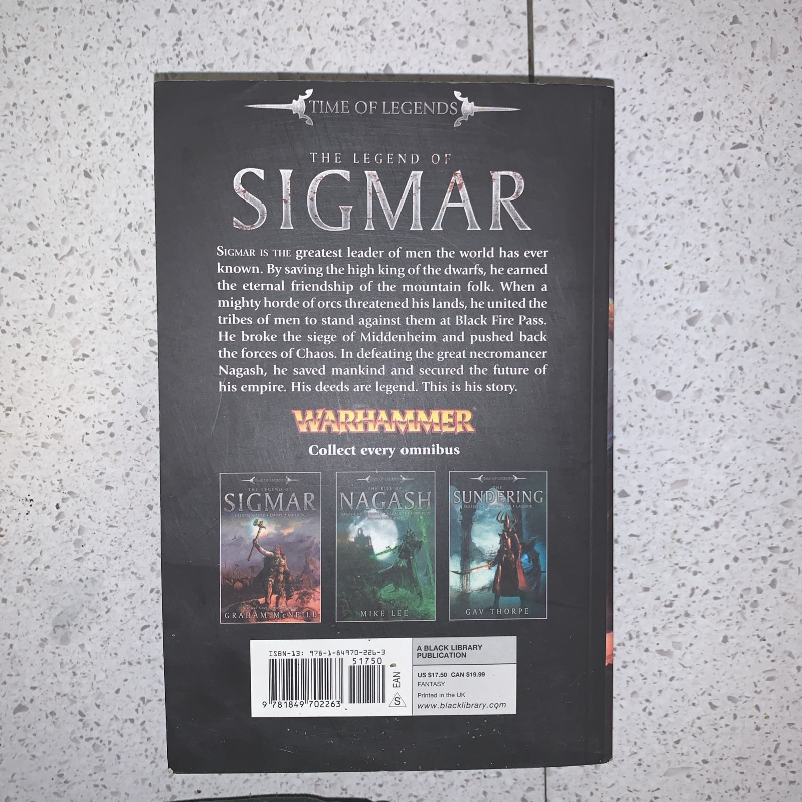 The Legend of Sigmar Omnibus Graham McNeill Warhammer Fantasy Time of Legends
