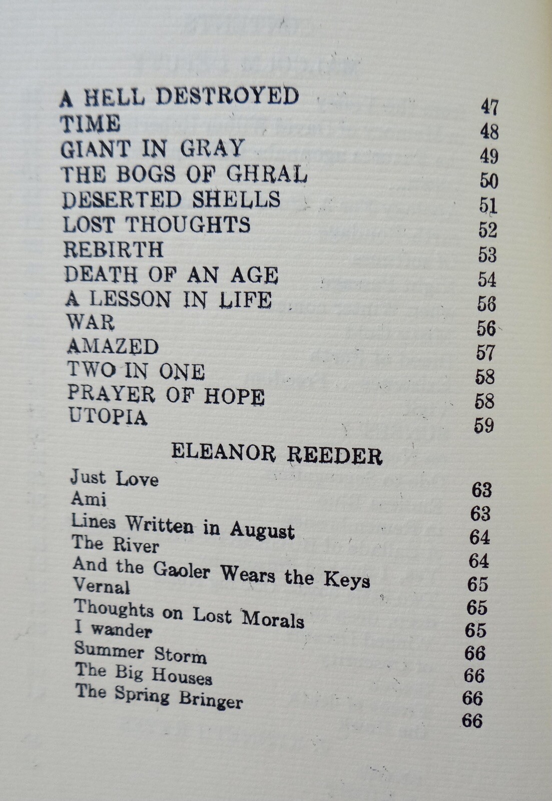 1958 From The Valley Poems Limited Edition 100 Made Deputy Keyes Reeder VGC