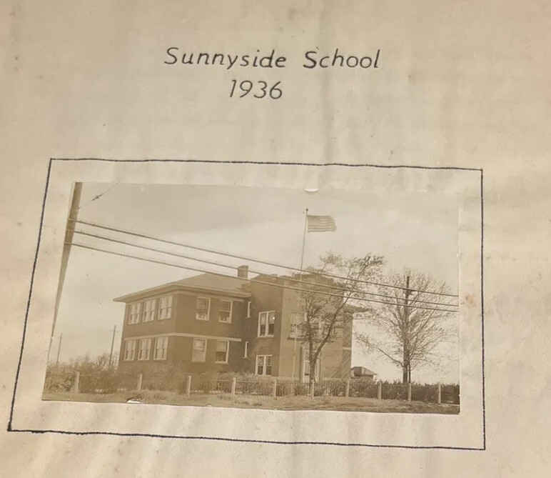 Sunnyside School Yearbook 1936 Berkeley Illinois 8th Grade Commencement Pgrm VTG