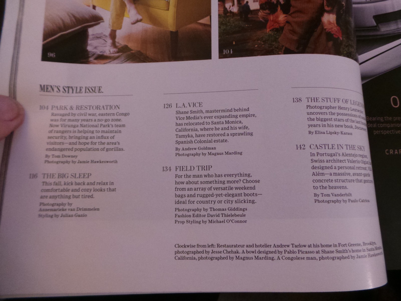 WSJ magazine Sept 2016 Shane Smith Living Large; Virgil Abloh; Colson Whitehead