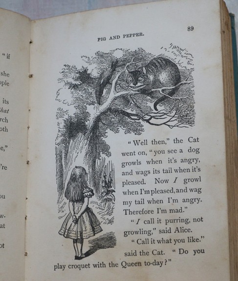 Scarce Antique Alice’s Adventures in Wonderland, Illust John Tenniel, 1893