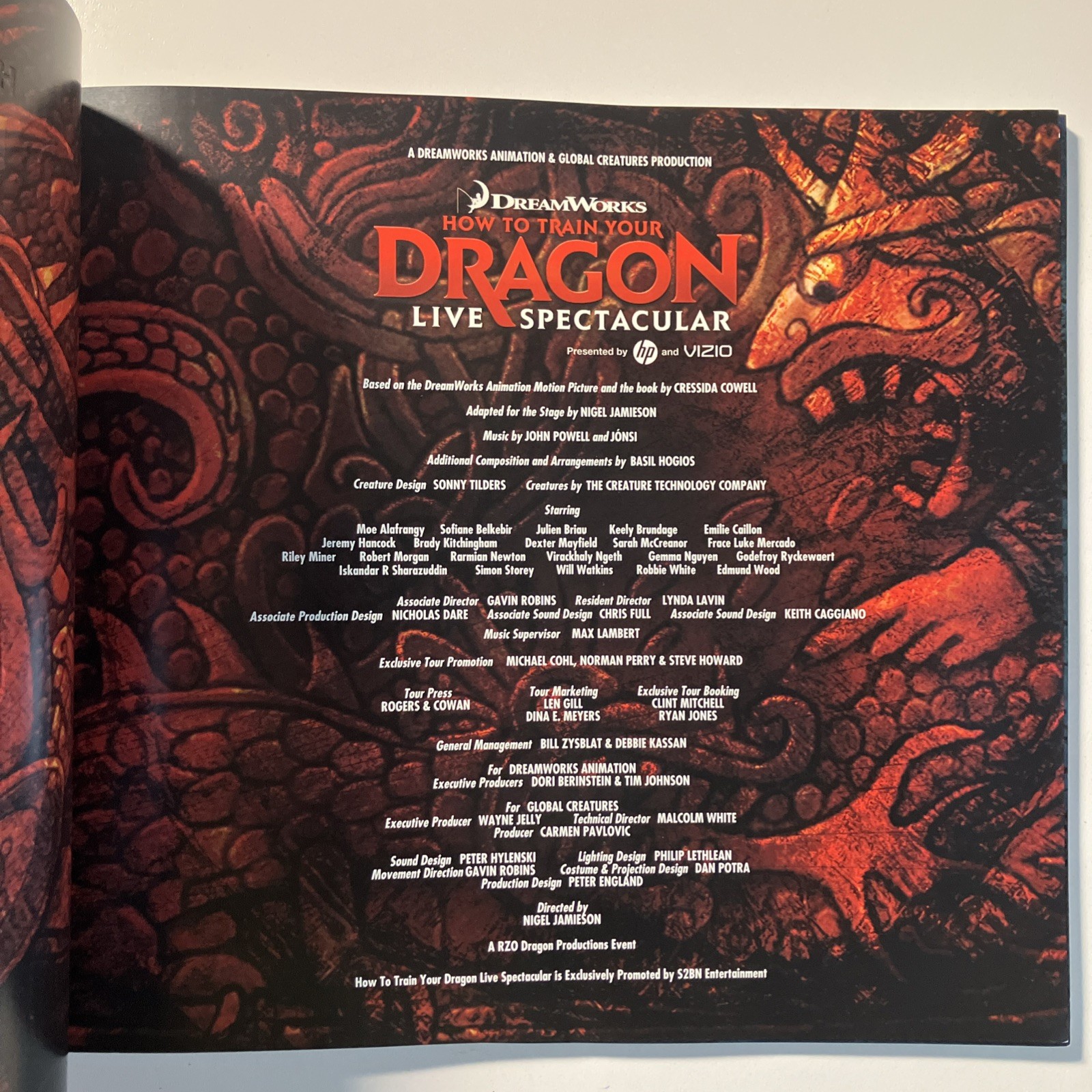 How To Train Your Dragon Live Spectacular Program Book 62 Color Pages